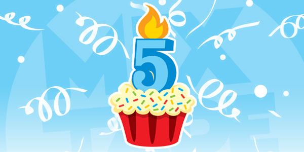 Открытки с юбилеем для ребенка. Поздравительные открытки на 5 лет. 