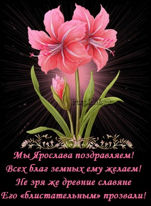 С днём рождения Ярослав открытки. Открытки с именем Ярик. Поздравительные отк...