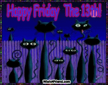 Разнообразные открытки на пятницу 13. Открытки с пятницей 13 скачать бесплатно.