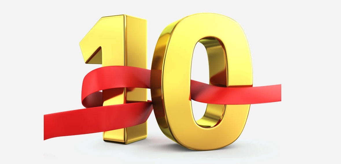 Открытки с пожеланиями на юбилей 10 лет gif. Мерцающие картинки с цветами на ...