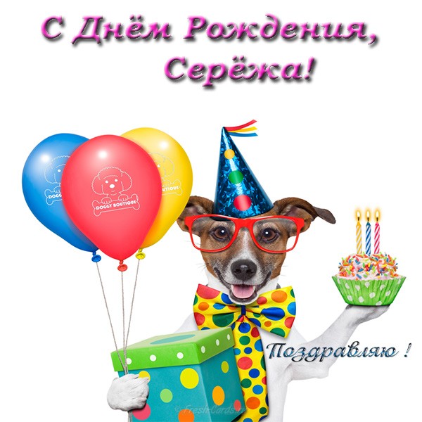 Поздравительные открытки с именем Сергей. С днём рождения Серёжа открытки ска...