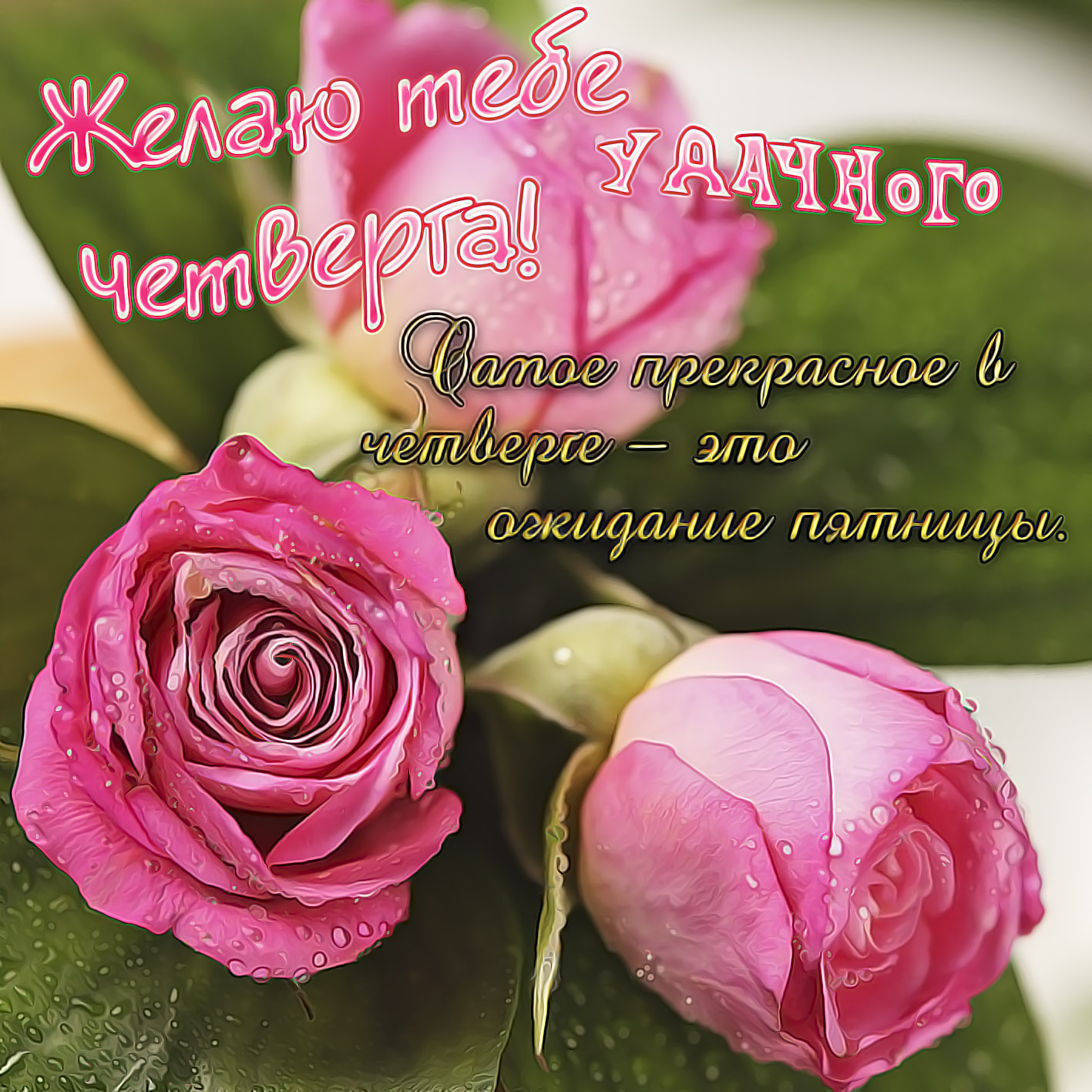 Открытки отличного четверга скачать бесплатно. Прикольные открытки на четверг...
