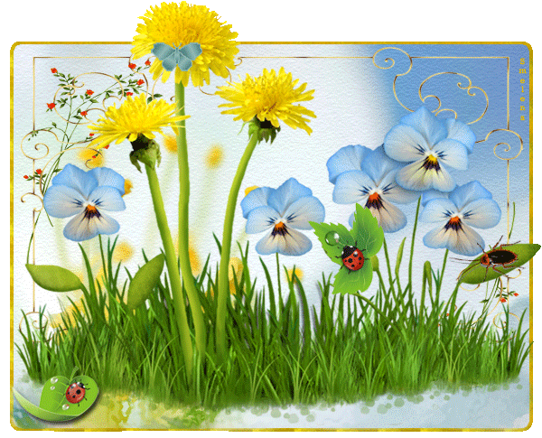 Красивые мерцающие открытки на весеннюю тематику. Скачать бесплатно открытки с весной.