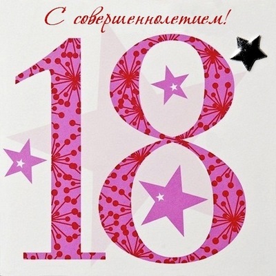 Открытки с пожеланиями на 18 лет gif. Отличного дня рождения 18 лет открытки....