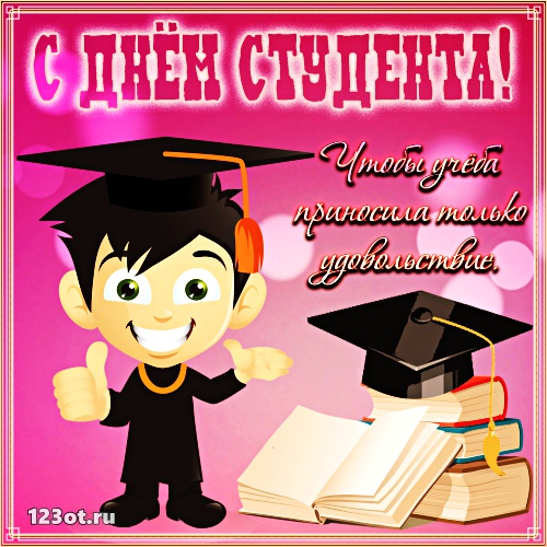 Анимационные открытки с днем студента с наилучшими пожеланиями скачать беспла...