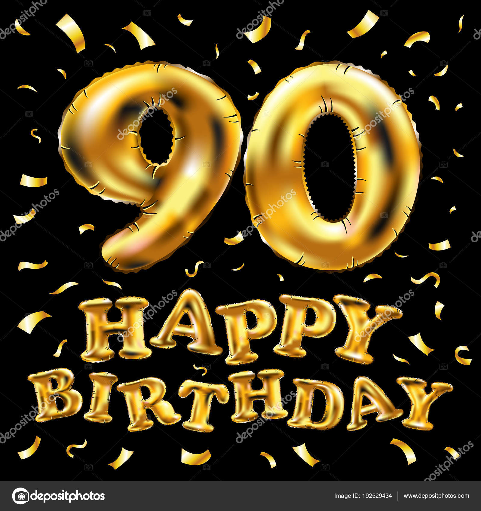 Открытки с юбилеем 90 лет. Анимационные картинки на 90 лет.  