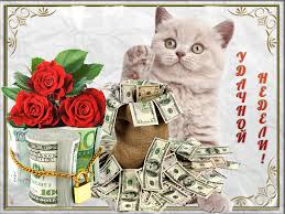 Забавные открытки с пожеланиями удачной недели. Открытки удачной недели скача...