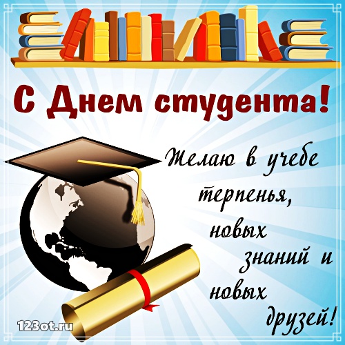 Анимационные открытки с днем студента с наилучшими пожеланиями скачать беспла...