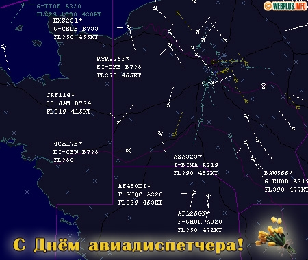 Открытки с пожеланиями на Международный день авиадиспетчера скачать бесплатно