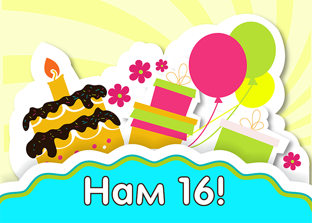 Позитивные открытки на шестнадцатилетие gif. Открытки с поздравлениями на 16 ...