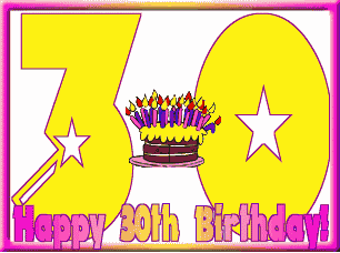 Поздравления с юбилеем 30 лет скачать бесплатно. Мерцающие картинки на юбилей.