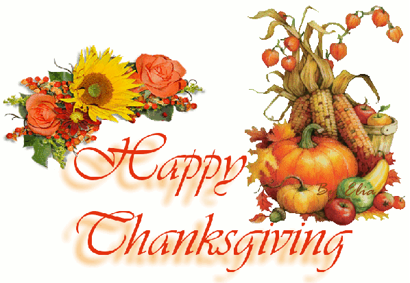 Красивые анимационные открытки на День Благодарения скачать бесплатно.