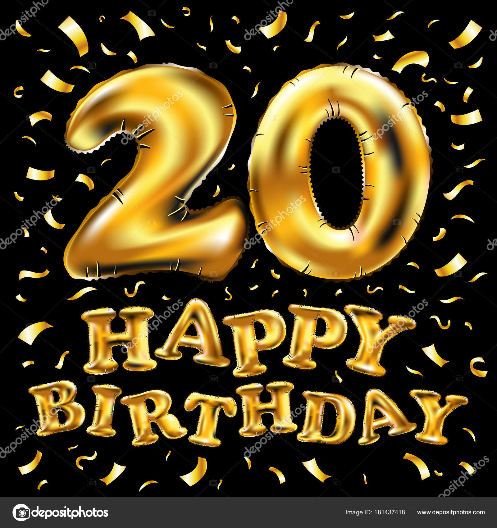 Красивые открытки ко дню рождения 20 лет анимациями. Скачать открытки на день...