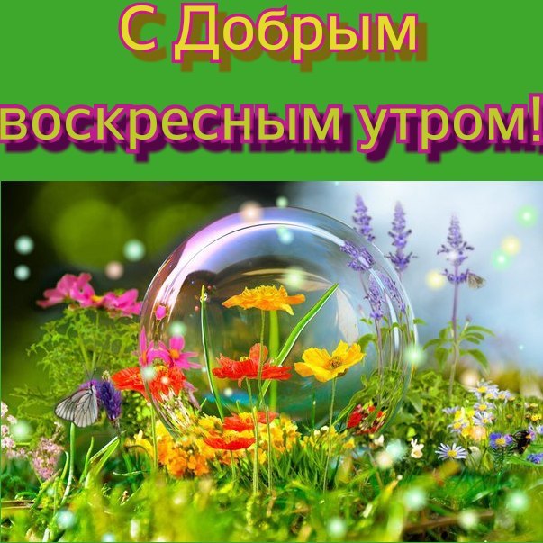 Мерцающие открытки про воскресенье. Открытки на воскресное утро.