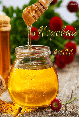 Открытки с медовым спасом скачать бесплатно. Праздничные открытки с медовым спасом.