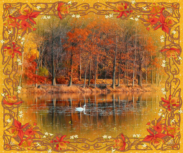 Чудесные открытки на тему Золотая Осень скачать бесплатно gif.