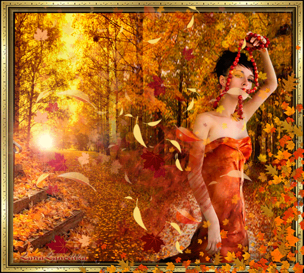 Чудесные открытки на тему Золотая Осень скачать бесплатно gif.