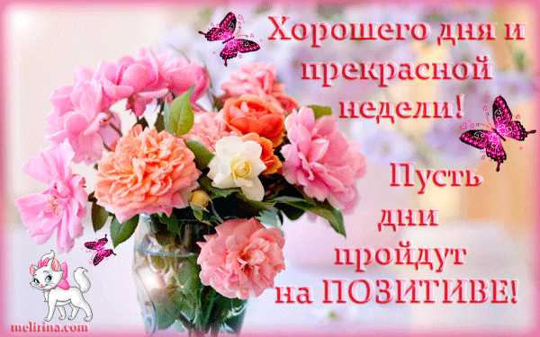 Открытки с пожеланиями хорошего дня. Скачать бесплатно открытки удачного дня.