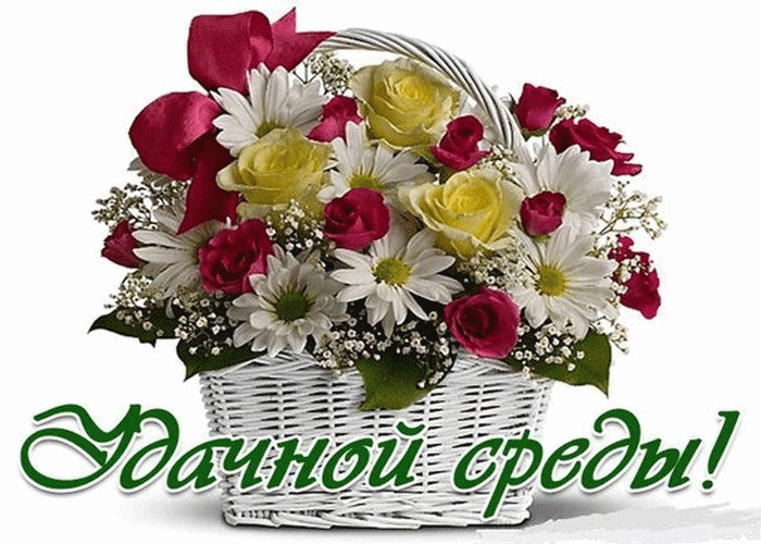 Открытки с пожеланиями отличной среды. Красивые открытки на среду.