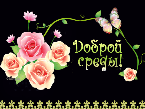 Открытки с пожеланиями отличной среды. Красивые открытки на среду.