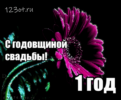 Открытки на Ситцевую свадьбу 1 год скачать бесплатно. Мерцающие открытки на с...