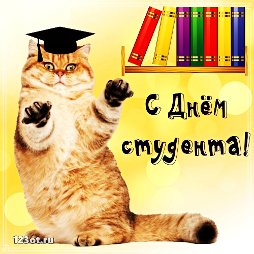 Анимационные открытки с днем студента с наилучшими пожеланиями скачать беспла...
