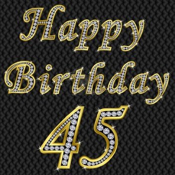 Открытки с пожеланиями на юбилей 45 лет gif. Картинки на юбилей 45 лет.