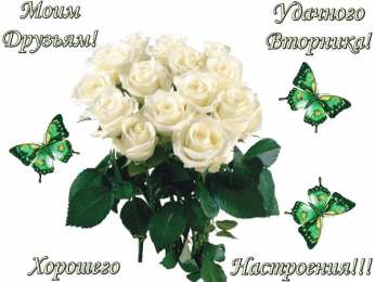 Открытки на вторник Позитивные открытки на вторник. Картинки про вторник скачать бесплатно.