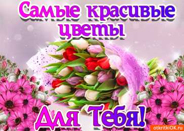 Открытки с цветами Открытки с цветами на день рождения. Картинки с букетом цветов. 