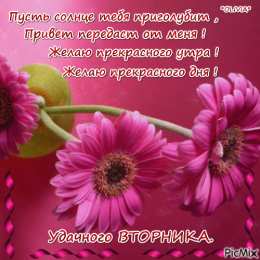 Открытки Открытки на вторник Позитивные открытки на вторник. Картинки про вторник скачать бесплатно. Замечательные пожелания на вторник друзьям. Позитивные открытки на вторник. Открытки желаю удачного вторника. Анимационные картинки про вторник. Картинки про вторник скачать бесплатно.