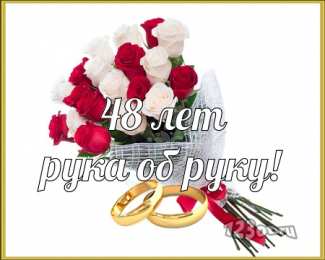 Открытки на Аметистовую свадьбу 48 лет Анимационные открытки на Аметистовую свадьбу 48 лет скачать бесплатно.