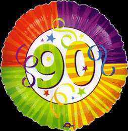 Открытки на 90 лет Открытки с юбилеем 90 лет. Анимационные картинки на 90 лет.  