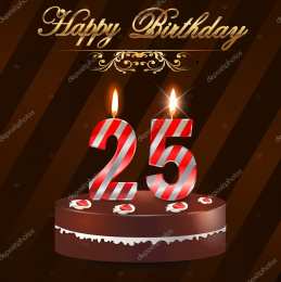 Открытки на 25 лет Поздравительные открытки на 25 лет. Открытки на юбилей 25 лет. 