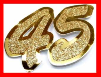 Открытки на 45 лет Открытки с пожеланиями на юбилей 45 лет gif. Картинки на юбилей 45 лет.