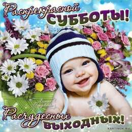 Открытки на субботу Интересные открытки на субботу. Веселые открытки на выходные.