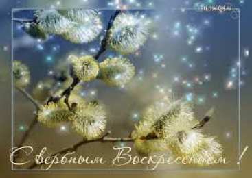 Открытки с Вербным Воскресеньем Поздравительные открытки с Вербным Воскресеньем скачать бесплатно.