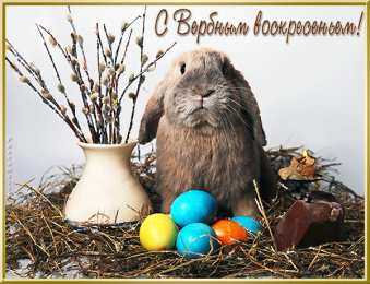 Открытки с Вербным Воскресеньем Поздравительные открытки с Вербным Воскресеньем скачать бесплатно.