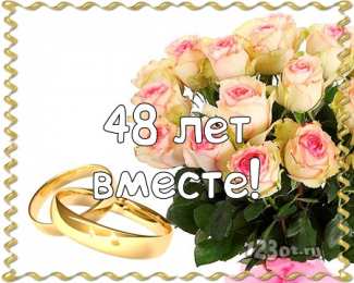 Открытки на Аметистовую свадьбу 48 лет Анимационные открытки на Аметистовую свадьбу 48 лет скачать бесплатно.