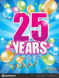 Открытки на 25 лет Поздравительные открытки на 25 лет. Открытки на юбилей 25 лет. 