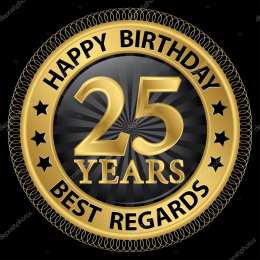 Открытки Открытки на 25 лет Поздравительные открытки на 25 лет. Открытки на юбилей 25 лет.  Открытки с пожеланиями на 25 лет скачать бесплатно. Красивые открытки на день рождения девушке 25 лет. Анимационные открытки на праздники. Поздравительные открытки на день рождения юбилей.