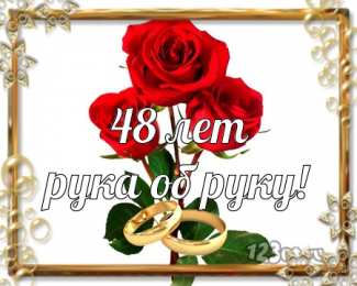 Открытки на Аметистовую свадьбу 48 лет Анимационные открытки на Аметистовую свадьбу 48 лет скачать бесплатно.