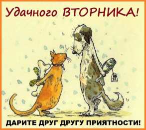 Открытки Открытки на вторник Позитивные открытки на вторник. Картинки про вторник скачать бесплатно. Прикольные открытки на вторник. Красивые открытки на вторник. Картинки на вторник скачать бесплатно гиф. Открытки с пожеланиями на вторник. Отличного утра вторник открытки.