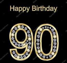 Открытки на 90 лет Открытки с юбилеем 90 лет. Анимационные картинки на 90 лет.  