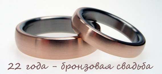 Открытки на Бронзовую свадьбу 22 года Открытки на Бронзовую свадьбу 22 года скачать бесплатно gif.