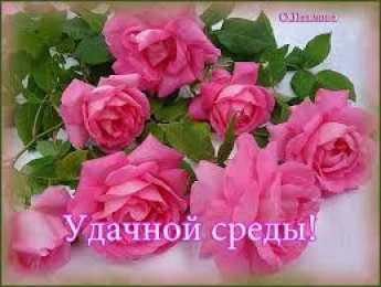 Открытки на среду Открытки с пожеланиями отличной среды. Красивые открытки на среду.
