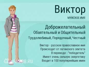Открытки с именем Виктор Скачать открытки с именем Витя. Открытки с днём рождения Виктору.