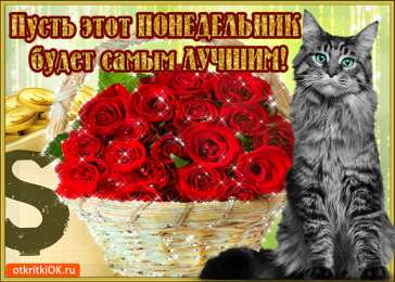 Открытки на понедельник Открытки с пожеланиями легкого понедельника скачать бесплатно.