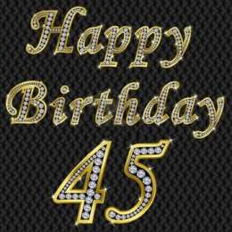 Открытки на 45 лет Открытки с пожеланиями на юбилей 45 лет gif. Картинки на юбилей 45 лет.