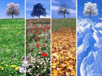  Открытки времена года